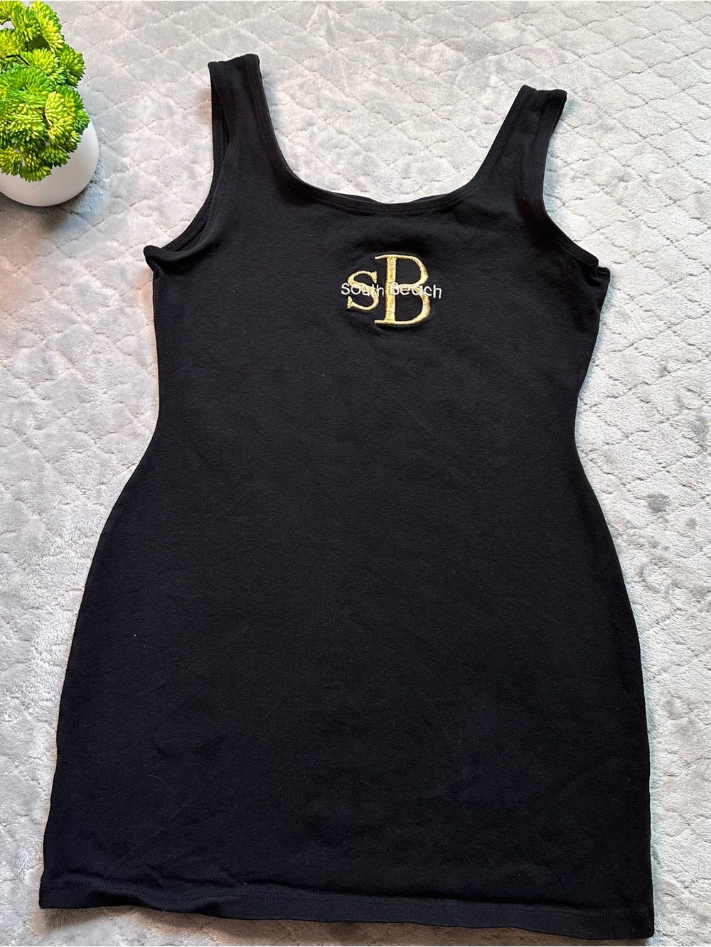 🖤 Y2K Minimalist Logo Tank Top ✨ ABC Body Gear South Beach USA